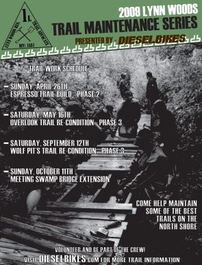 2009 Lynn Woods Trail Maintenance Series Poster