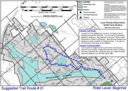 Lynn Woods Mountain Bike Trail Route #01