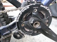 Front derailleur and bash guard